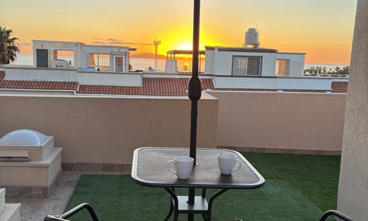 San Antonio del Mar House | Ocean Sunset Views Rooftop Patio Entire Home Near Rosarito Beach