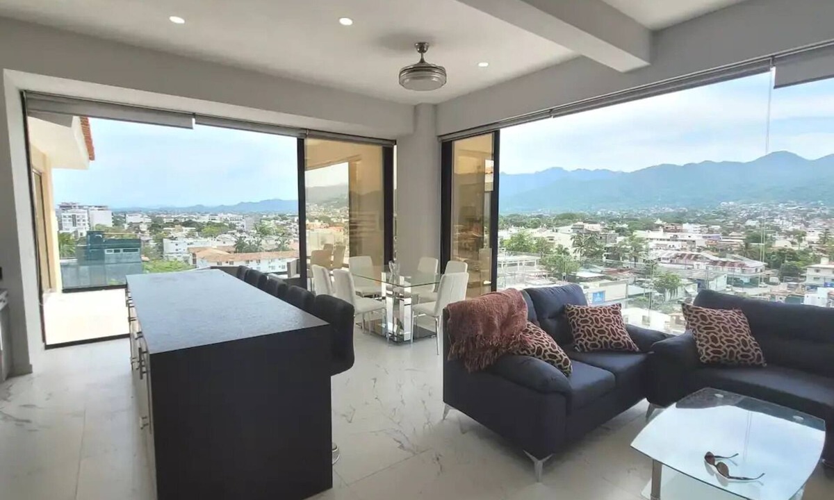 Diaz Ordaz Condo | Penthouse with Mountain to Ocean Views