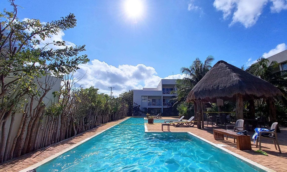 Merida Apartment | Progreso East, 1 block from Sea, with pool views