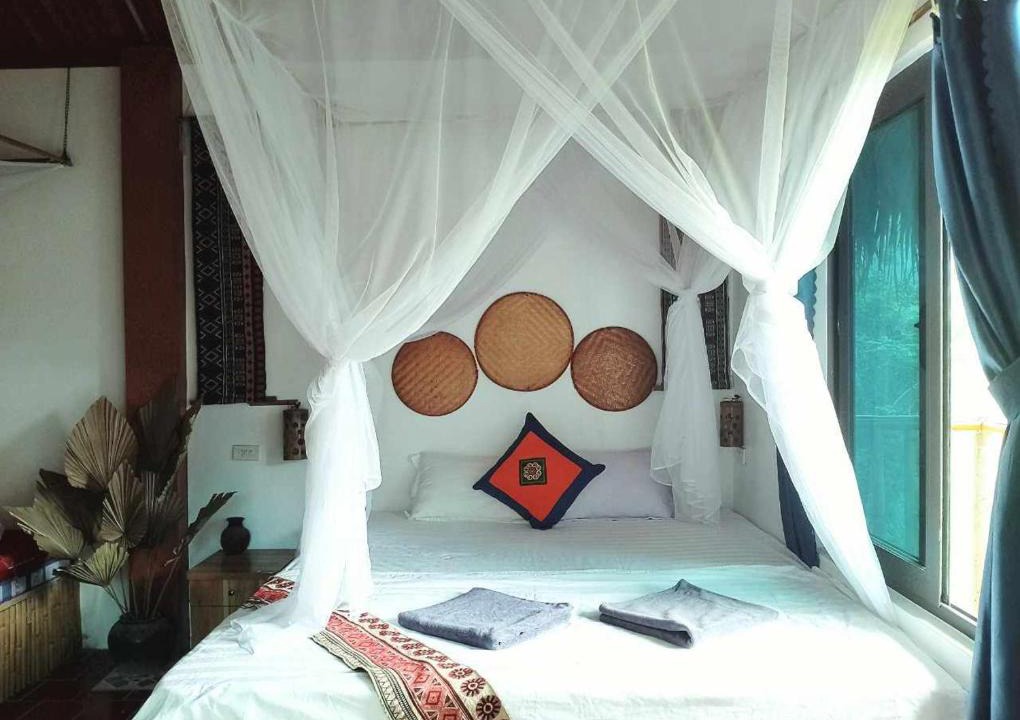 Ngoi Tu House | Vu Linh Palm House Homestay - Bungalow