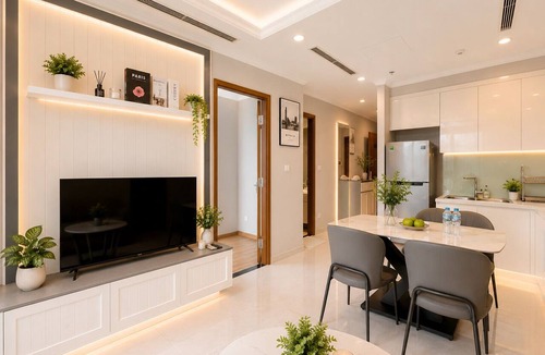 Hang Xanh Condo | 2-bedroom condo in fantastic Thành phố Hồ Chí Minh with AC