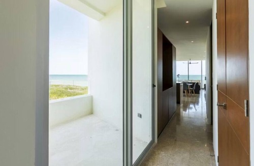 Miramar Apartment | Beachfront Paradise with Shared Pool Telchac | Depto A12