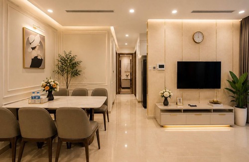 Hang Xanh Condo | Cozy 2-bedroom condo in peaceful Thành phố Hồ Chí Minh with AC