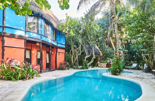 Zona Hotelera Villa | Marrakech Beachfront Villa | Tulum | Ocean View | Colorfully Design, Restaurant & Shared Pool