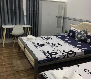 Long Xuyen House | Nina homestay - Phòng 2 giường lớn 4 người - Tiết kiệm