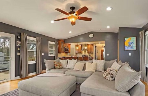 Carol Stream House | Spacious Chicagoland Retreat with Hot Tub + Fireplace Sleeps 8+