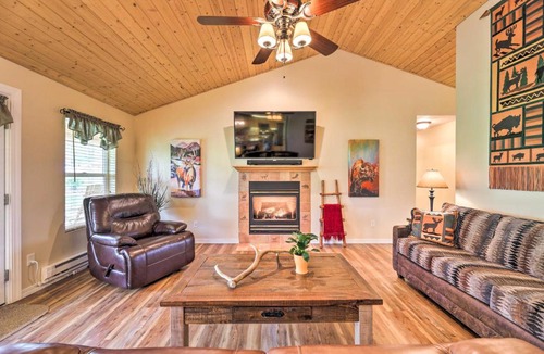 Star Valley Ranch House | Star Valley Ranch Home with Snowmobile Parking!