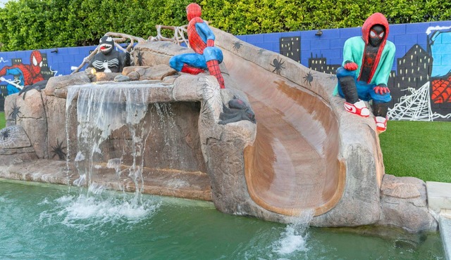 All inclusive - Spider-Man Retreat: Waterslide, 100K Gameroom, Pickleball, Bocceball & More! in Indio