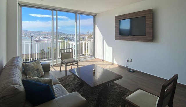 Apartamento Nuevo de Lujo Vacacional, Amenidades de Hotel en Puebla in San Bernardino Tlaxcalancingo