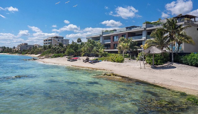 Beachfront Apt 3BR| Private Rooftop & Plunge Pool in Tulum