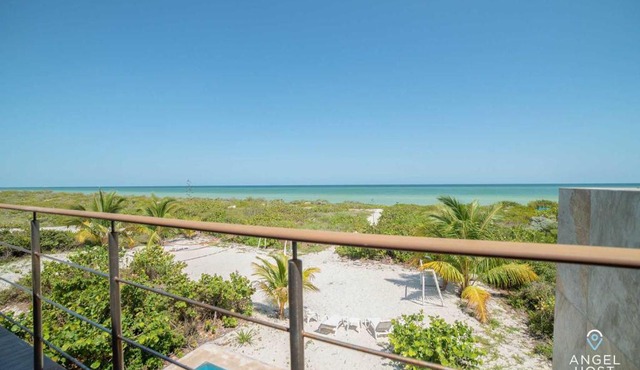 Beachfront Villas with Private Pool Steps to the Sea! in Merida