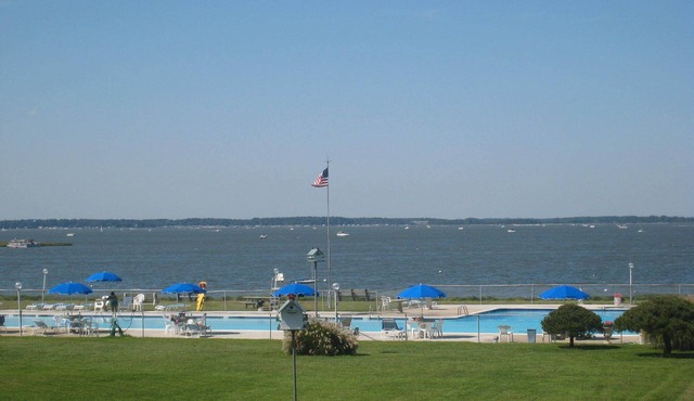 Bethany Bayfront condo directly on the Bay large pool, open area, great Sunsets in Ocean View