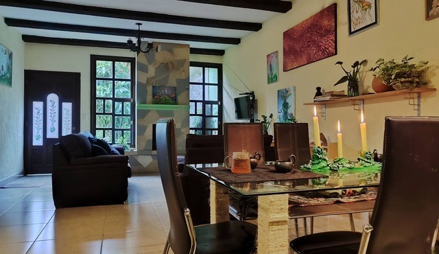 Blood and Wisdom Home - Art Gallery Lodging, art, clay, and cardboard crafts in San Cristóbal de las Casas