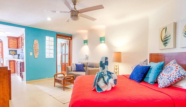 Couples’ Studio with Pool and Prime Half Moon Bay Location in Akumal
