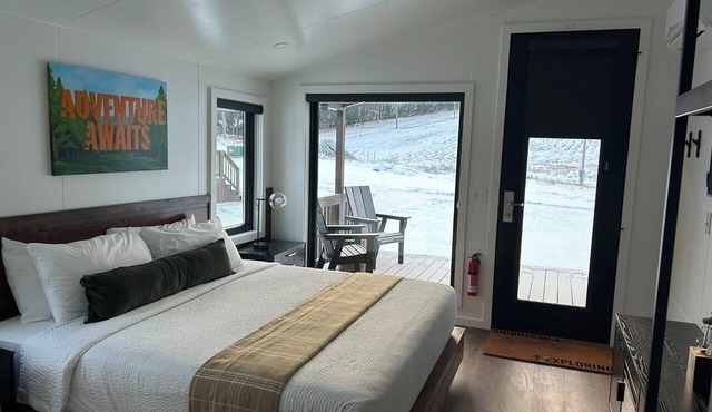 Explore Scenic Overlooks from Charming Ski-in/Ski-out Cabin Near Attractions in Iron Mountain