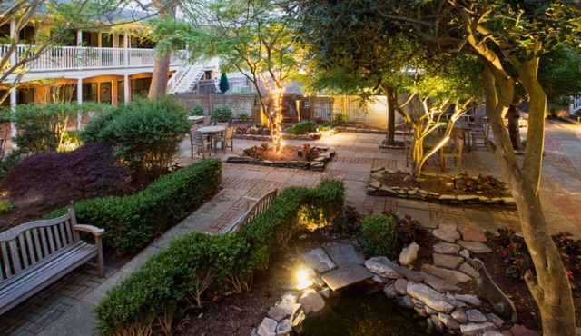 Garden-View King Room | Spacious Sitting Area in Rehoboth Beach