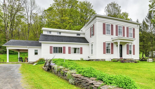 Hike & Baseball Near Cooperstown: Home on 30 Acres in Cherry Valley