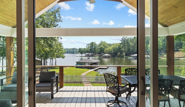 Incredible Lakefront Sunsets at the completely renovated Paradise Pointe in Eatonton