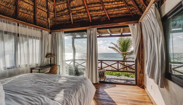 Luxury Beachfront Escape Rooftop Pool, Gym & Ocean Views in Tulum