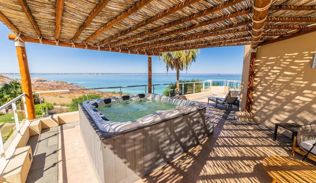 Luxury Oceanfront Villa 7 at Puerta Cortes Resort with Jacuzzi & Golf Cart in La Paz