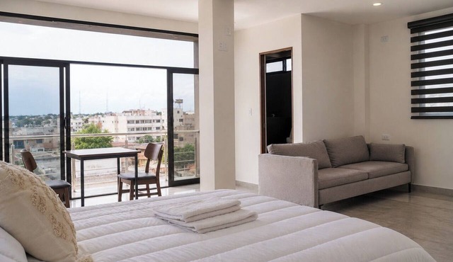 Loft with a View of Popocatépetl | Downtown Texmelucan in San Martín Texmelucan de Labastida