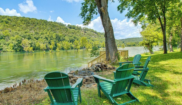 NEW! Riverfront Trout Fishing White River Ozarks in Cotter