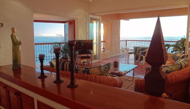 Oceanfront Condo On The Beach With Panoramic Views in Puerto Vallarta