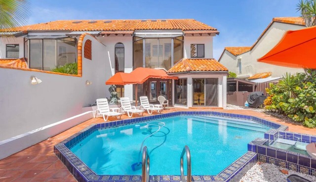 Oceanfront elegance in spacious 5-bedroom house with private pool in Melbourne Beach