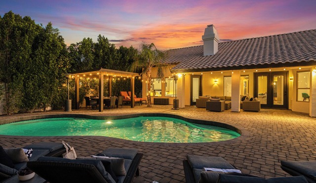 Private Pool, Chef’s Kitchen & Patio Near Old Town Scottsdale | Desert Luma in Scottsdale