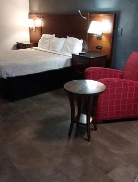 Queen Bed Hotel Suite 207 in Jackson