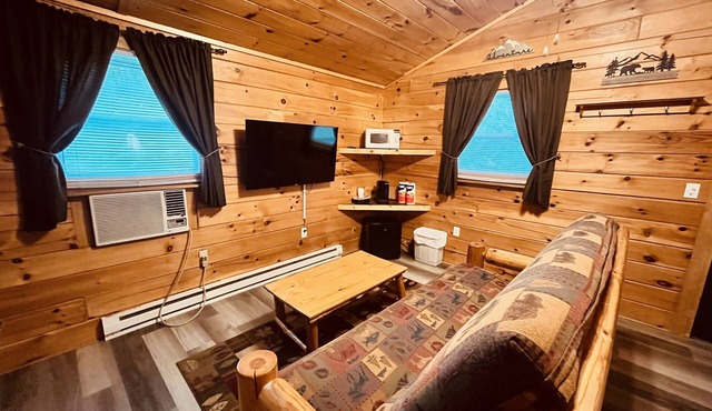 Recently renovated Log cabin with Hot tub! in Thompsonville