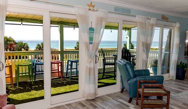 Serene deck retreat w/Gulf Views in west end PCB in Panama City Beach