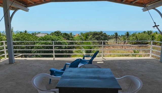 Spacious 2BR/2.5BA Oceanview Casita with Terrace in Playa Agua Blanca
