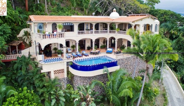 Spectacular Hacienda on the Hillside of Conchas Chinas with the Best Ocean Views