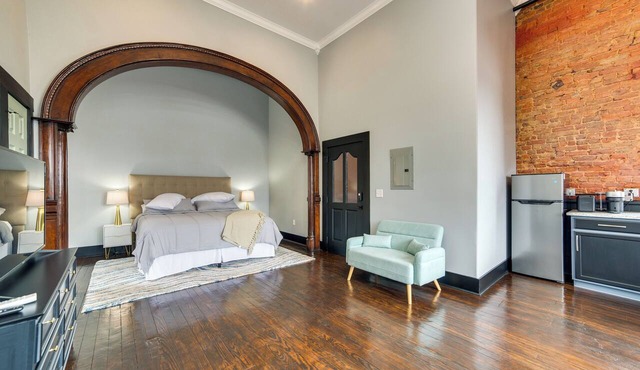 Steps to Shops & Dining: Downtown Marshall Studio! in Marshall