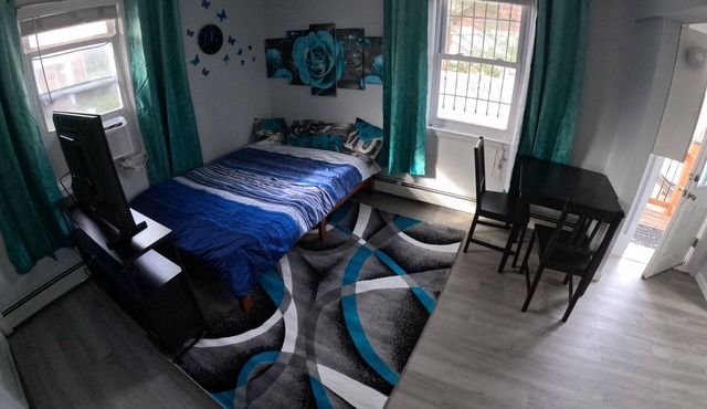 Studio Apartment with lots of windows, plenty of parking space & priv entrance in Collingdale