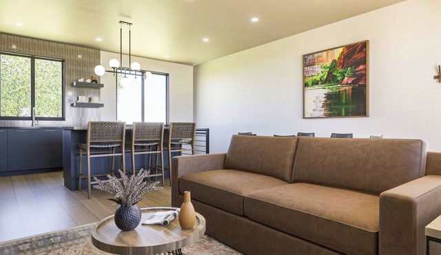This stunning 3 bed, 3 bath villa offers modern amenities and breathtaking views in Springdale