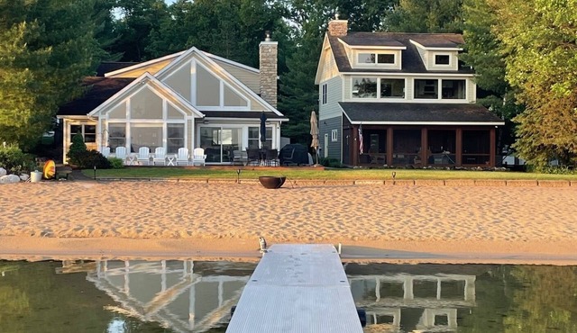 Waterfront! 2 Private Beach Homes with dock and 100 feet of private beach. in Baldwin