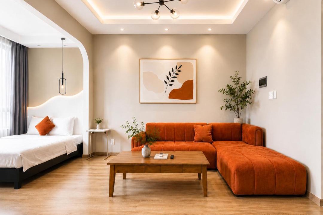 Da Kao Apartment | The Manor - Quiet, Comfortable & Central Studio with Pool Access
