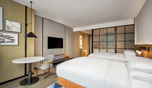 Deluxe Double Room, 2 Double Beds, City View