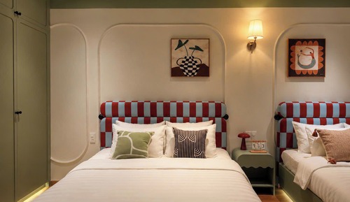 Family Double or Twin Room, City View